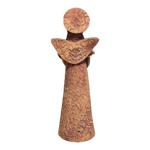 Vintage 1994 Kampa clay angel figurine collectible handmade artistic knick-knack - Picture 2 of 10